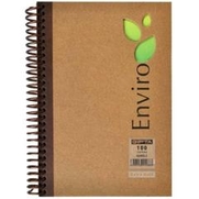 Gıpta Enviro Spiralli Sert Kapak Alli Defter A4 Düz 100 Yaprak Kraft (2919) - GIPTA