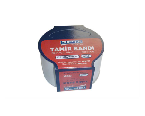 Gıpta F2704 Tamir Bandı 50mmx10m Beyaz Askılı (F270400-5001) - 1