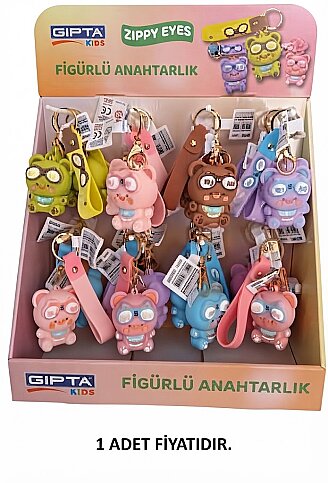 GIPTA K0909 SİLİKON ANAHTARLIK ZİPPY EYES (K090900-5001) - 1