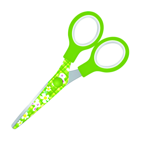 Gıpta K7040 Küt Uçlu Desenli Plastik Çocuk Makası (K704000-5001) - 1