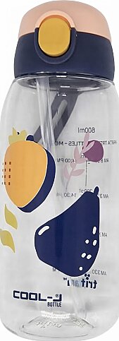 GIPTA K7549 TRİTAN PİPETLİ KİLİTLİ MATARA MAVİ 600ml (K754900-5001) - 1