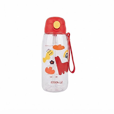 GIPTA K7555 TRİTAN PİPETLİ KİLİTLİ MATARA KIRMIZI 600ml (K755000-5001) - 1