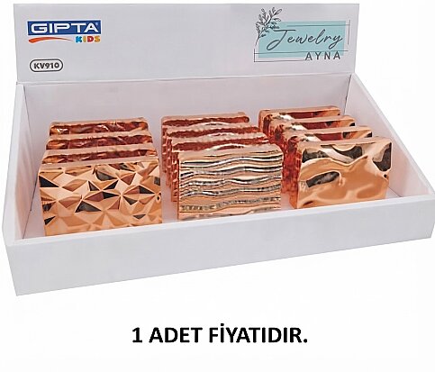 GIPTA K9910 CEP AYNASI JEWELRY METALİK KARE (K991000-5001) - 1