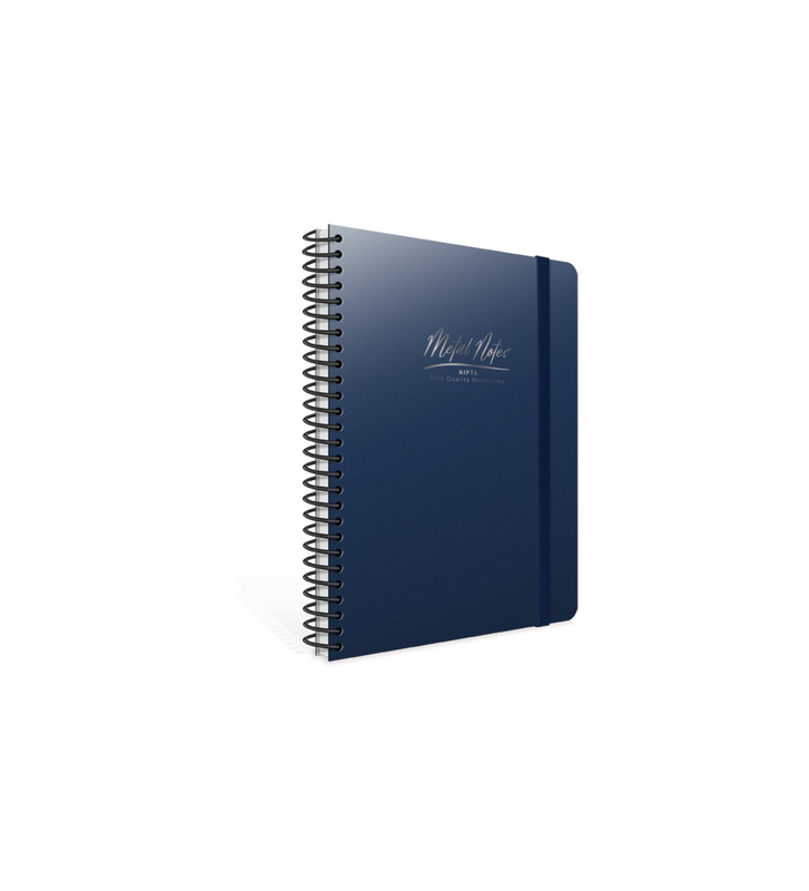 GIPTA METAL NOTES SPİRALLİ DEFTER A4 KARELİ 80 YAPRAK (4470)