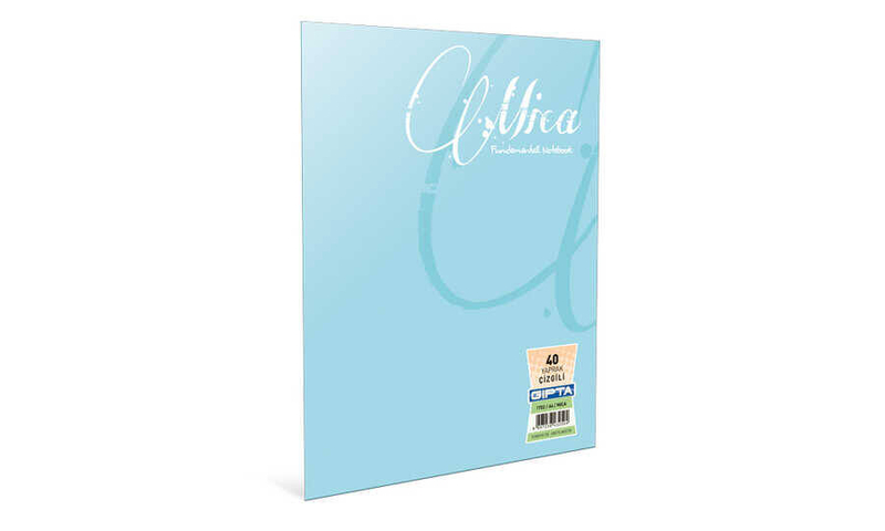 GIPTA MİCA PLASTİK KAPAK DEFTER A5 DÜZ 80 YAPRAK (2974)