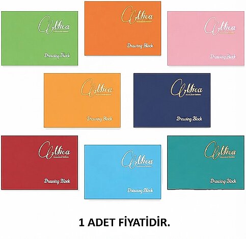 GIPTA 2056 MİCA PLASTİK KAPAK RESİM DEFTERİ 17x24 32 YAPRAK (2056000-2011) - 1