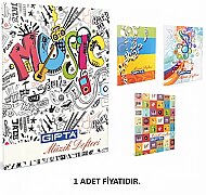 GIPTA 2910 MÜZİK DEFTERİ 17x24 40 YAPRAK (2910000-2011) - GIPTA