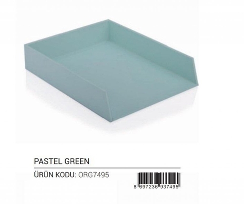 Gıpta Org7495 Pastel Green Evrak Rafı Tekli (Org7495-2161) - 1