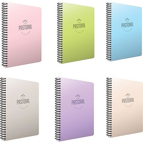 GIPTA 5553 PASTORAL SPİRALLİ PLASTİK KAPAK DEFTER A4 KARELİ 160 YAPRAK (5553000-2011)