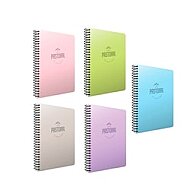 GIPTA 5555 PASTORAL SPİRALLİ PLASTİK KAPAK DEFTER A4 KARELİ 200 YAPRAK (5555000-2011) - GIPTA