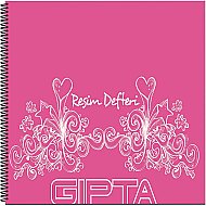 GIPTA 2076 PLASTİK KAPAK RESİM DEFTERİ 17x24 25 YAPRAK (2076000-2012) - GIPTA