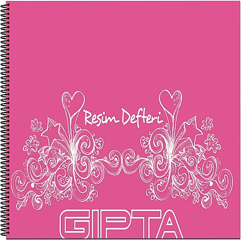 GIPTA 2076 PLASTİK KAPAK RESİM DEFTERİ 17x24 25 YAPRAK (2076000-2012) - 1