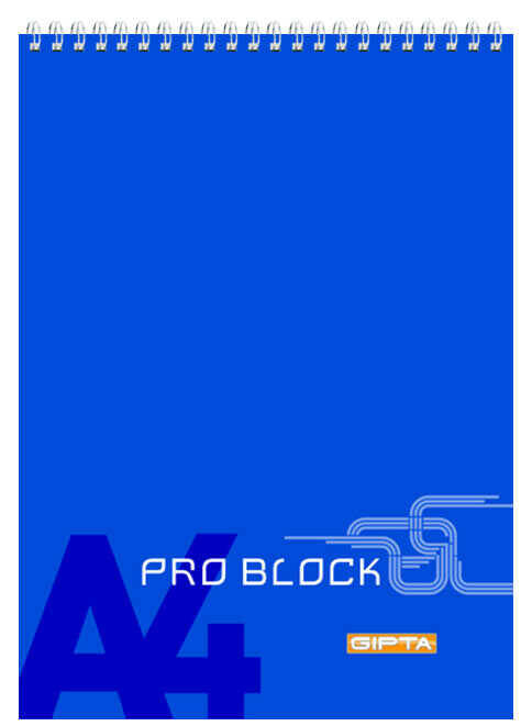 GIPTA PRO-BLOCK SPİRALLİ BLOKNOT A4 KARELİ 40 YAPRAK (1398)