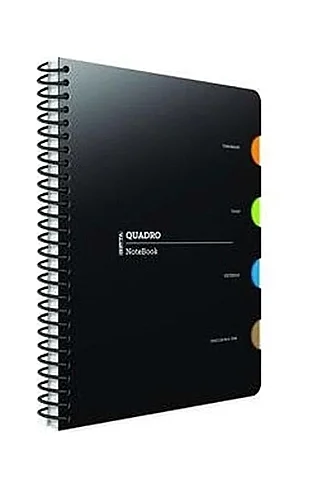 Gıpta 5549 Quadro Spiralli Defter A4 Kareli 150 Yaprak 4 Seperatörlü (5549000-2011) - 1