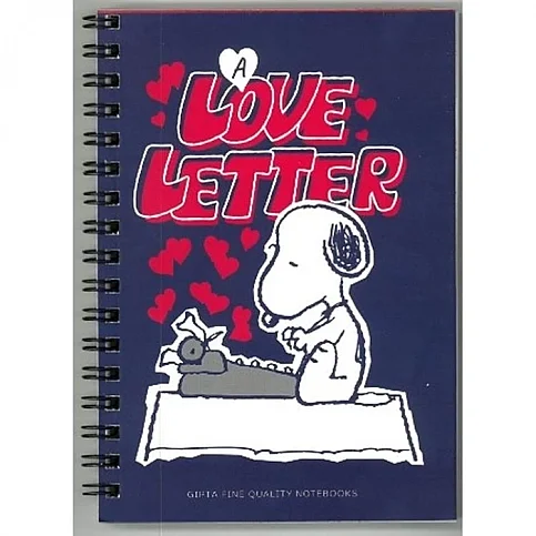 Gıpta 7316 Snoopy Spiralli Karton Kapak Defter A6 Çizgili 80 Yaprak (7316000-2011) - 5