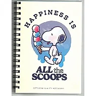 Gıpta 7316 Snoopy Spiralli Karton Kapak Defter A6 Çizgili 80 Yaprak (7316000-2011) - 6