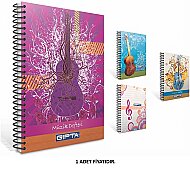 GIPTA 1479 SPİRALLİ MÜZİK DEFTERİ A4 40 YAPRAK (1479000-2011) - GIPTA