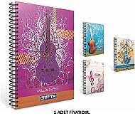 GIPTA 1479 SPİRALLİ MÜZİK DEFTERİ A4 40 YAPRAK (1479000-2011) - GIPTA