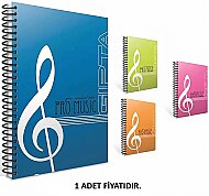 GIPTA 1581 PRO MUSİC SPİRALLİ MÜZİK DEFTERİ A4 60 YAPRAK (1581000-2011) - GIPTA