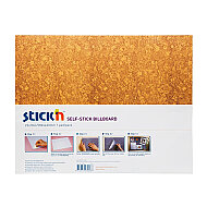 STİCK'N 23023 KENDİNDEN YAPIŞKANLI MANTAR PANO 46x58 KAHVE (2302300-5001) - STİCK'N