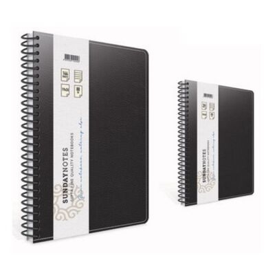 Gıpta Sunday Notes Deri Kapak Defter 17X24 Çizgili 140 Yaprak (5041) - 1