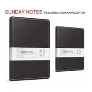 Gıpta Sunday Notes Deri Kapak Defter 17X24 Kareli 140 Yaprak (5043) - GIPTA