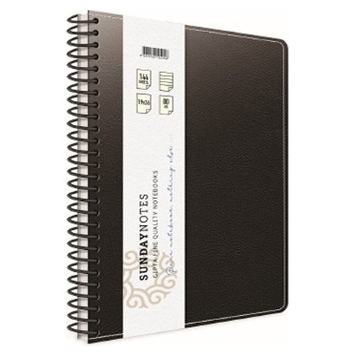 GIPTA SUNDAY DERİ KAPAK DEFTER 19x26 DÜZ 140 YAPRAK (5040)