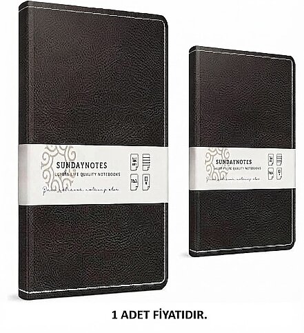GIPTA 5044 SUNDAY NOTES SPİRALLİ DERİ KAPAK DEFTER A4 ÇİZGİLİ 140 YAPRAK (5044000-2011) - 1