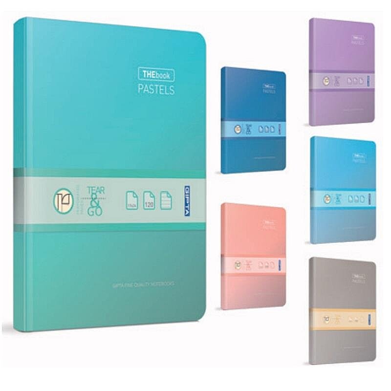 GIPTA 3485 THE BOOK PASTELS SERT KAPAK DEFTER 20x28 ÇİZGİLİ 400 YAPRAK (3485000-2011)