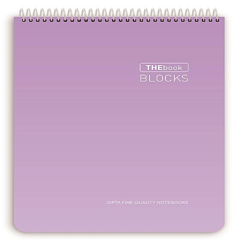 GIPTA 5526 THE BOOK BLOCKS SPİRALLİ SERT KAPAK BLOKNOT 17x24 DÜZ 100 YAPRAK (5526000-2181) - 1