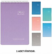 GIPTA 5526 THE BOOK BLOCKS SPİRALLİ SERT KAPAK BLOKNOT 17x24 DÜZ 100 YAPRAK (5526000-2181) - GIPTA