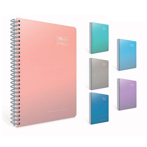 GIPTA 5511 THE BOOK SPİRALS SPİRALLİ SERT KAPAK DEFTER A4 KARELİ 140 YAPRAK (5511000-2011) - 2