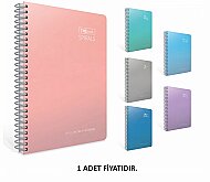 GIPTA 5511 THE BOOK SPİRALS SPİRALLİ SERT KAPAK DEFTER A4 KARELİ 140 YAPRAK (5511000-2011) - GIPTA