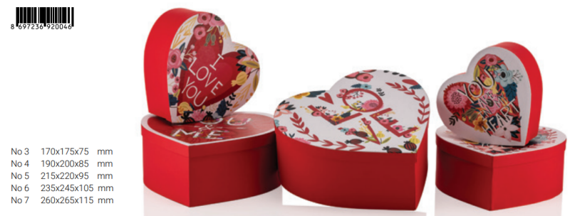 Gıpta Valentines Hediyelik Kutu 215X220X95 (0046)
