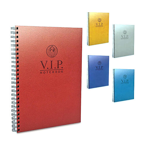 GIPTA 1081 VİP SPİRALLİ DERİ KAPAK DEFTER A4 KARELİ 140 YAPRAK (1081000-2011) - 2