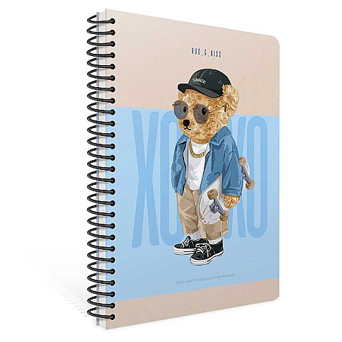 Gıpta 6266 Xoxo Spiralli Sert Kapak Defter 17x24 Çizgili 120 Yaprak (6266000-2011) - 1
