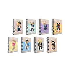 Gıpta 6267 Xoxo Spiralli Sert Kapak Defter 17x24 Kareli 120 Yaprak (6267000-2011) - 1
