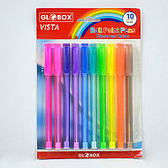 GLOBOX 2147 VİSTA NEON TÜKENMEZ KALEM 10LU - GLOBOX