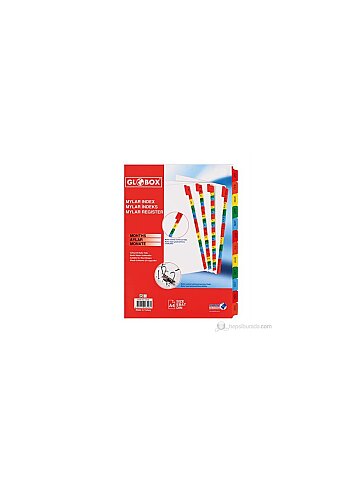 GLOBOX 6542 MYLAR KARTON AYRAÇ A4 1-10 RAKAM - 1