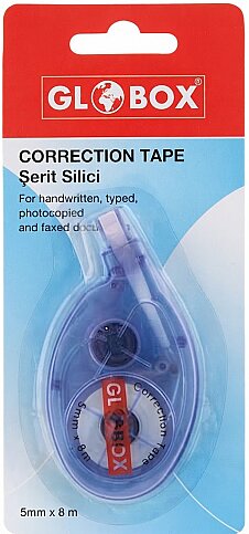 GLOBOX 6933 ŞERİT DÜZELTİCİ (SİLİCİ) 5mmx8m BLİSTER - 1
