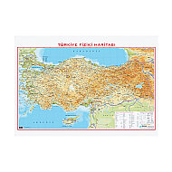 GÜRBÜZ 21014 TÜRKİYE FİZİKİ HARİTASI 100x140cm - GÜRBÜZ