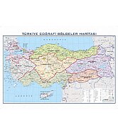 GÜRBÜZ 21034 TÜRKİYE BÖLGELER HARİTASI 100x140cm - 3