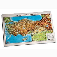 GÜRBÜZ 25011 KABARTMA TÜRKİYE FİZİKİ HARİTA 35x50cm - GÜRBÜZ