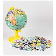 GÜRBÜZ 48151 FİZİKİ KÜRE MY WİLD WORLD 15cm+PUZZLE 100 PARÇA - GÜRBÜZ (1)
