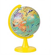 GÜRBÜZ 48151 FİZİKİ KÜRE MY WİLD WORLD 15cm+PUZZLE 100 PARÇA - GÜRBÜZ