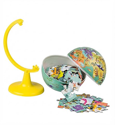 GÜRBÜZ 48151 FİZİKİ KÜRE MY WİLD WORLD 15cm+PUZZLE 100 PARÇA - 3