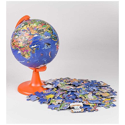 GÜRBÜZ 48152 FİZİKİ KÜRE MY WORLD 15cm+PUZZLE 100 PARÇA - 2