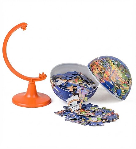 GÜRBÜZ 48152 FİZİKİ KÜRE MY WORLD 15cm+PUZZLE 100 PARÇA - 3