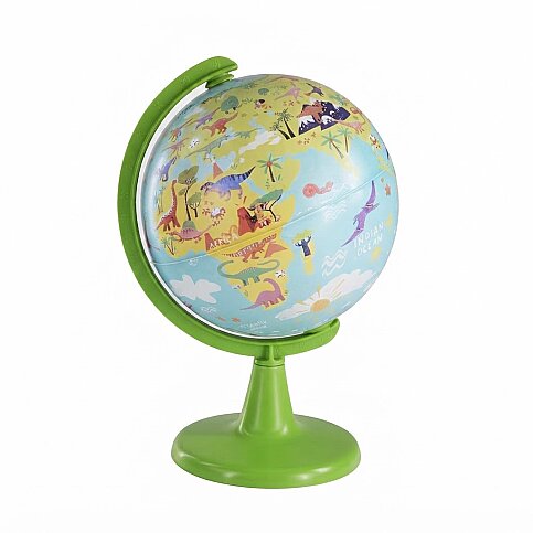 GÜRBÜZ 48153 FİZİKİ KÜRE DİNO WORLD 15cm+PUZZLE 54 PARÇA - 1