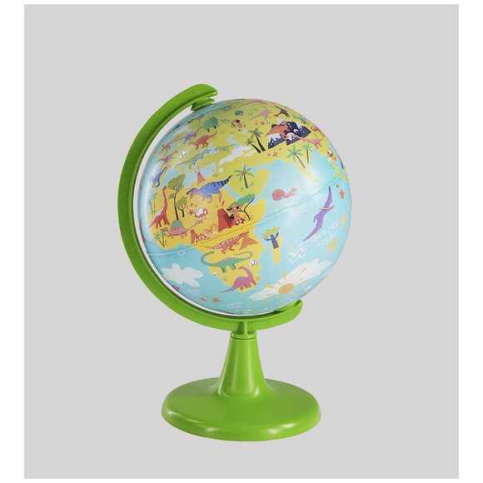 GÜRBÜZ 48153 FİZİKİ KÜRE DİNO WORLD 15cm+PUZZLE 54 PARÇA - 1